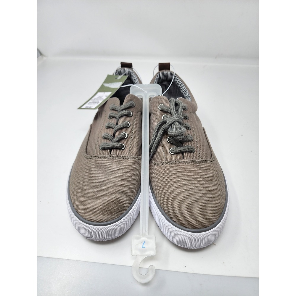 Goodfellow & Co Mens Low Top Lace Up Sneakers Gray Canvas Casual Size 7